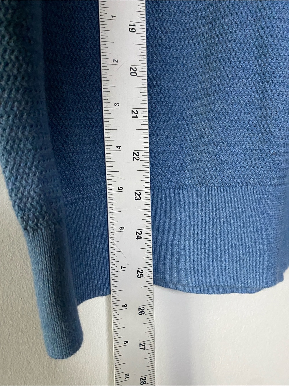 J Crew Basketweave Cotton Sweater Polo Men’s Medium Blue Short Sleeve Shirt - Picture 10 of 12